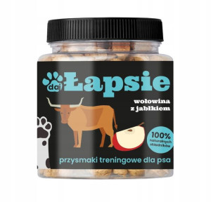 HAPPY SNACKY Przysmaki psa Wołowina i Jabłko 300g