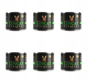 LOVCAT Turkey Duck Indyk z Kaczką 6x200g ZESTAW