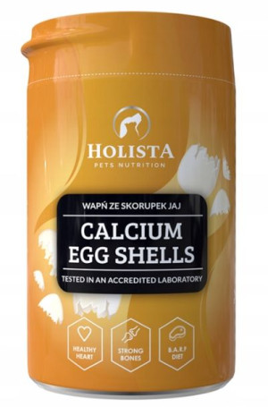 HOLISTA Skorupy jaj FOSFOR KOŚĆ ZĘBY kot BARF 300g
