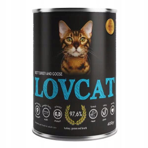 LOVCAT Pure TURKEY GOOSE kota z Indyka i Gęsi 400g