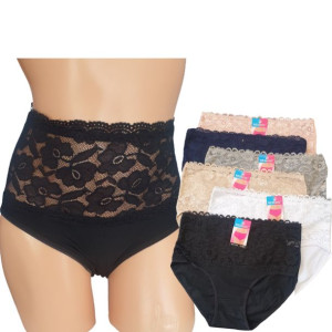 Majtki Bawełniane Koronka 3xl 4xl 5xl zestaw 6sztuk 4xl