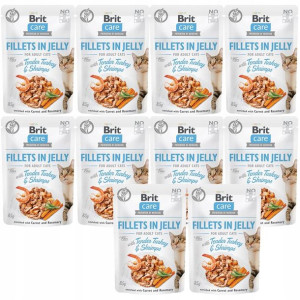 Brit Care Cat FJ Tender Turkey&Shrimps 10x85g