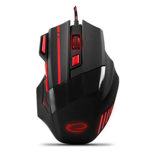 Esperanza Mysz Przewod. Gaming Led 7d Opt. Usb Wolf Czerwona