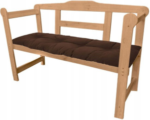 Ławka ogrodowa drewniana Kolor TEAK + Poduszka
