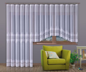 Firanka balkonowa tarasowa Taisa 300x150
