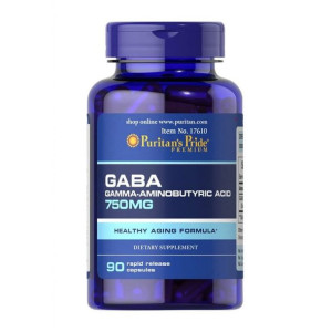 Puritan's Pride Gaba 750mg 90 Kapsułek