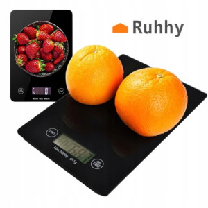 Elektroniczna Waga Kuchenna Szklana LCD - 5kg/1g