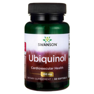Swanson Koenzym Q10 Ubiquinol Kaneka (ubichinol) 100 Mg 60 Kapsułek