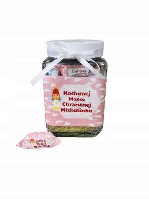 krówki chrzciny podziękowania dla chrzestnych 250g