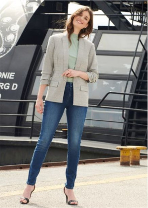 Bonprix Jeansowe Elastyczne Spodnie Rurki Skinny Jeansy 40-42 930925