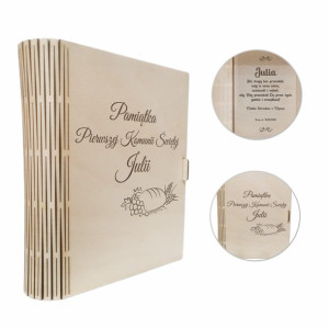 PREZENT BIBLIA, Pamiątka I Komunii GRAWER, książka