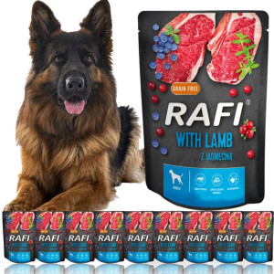 RAFI Mokra karma dla psa saszetka 10 x 500g Jagnię