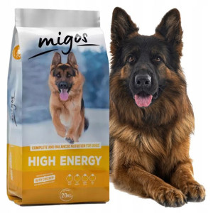MIGOS High Energy karma dla psa aktywnego 20kg