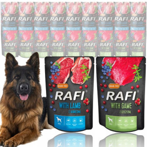 RAFI karma saszetka jagnięcina dziczyzna 20x300g