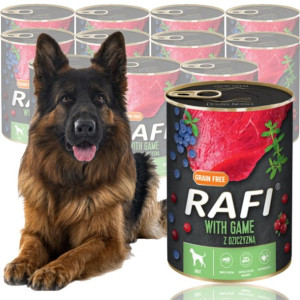 RAFI Dolina Noteci mokra karma 12x800g Dziczyzna