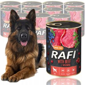 RAFI Dolina Noteci mokra karma 12x800g Wołowina