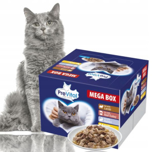 PREVITAL Mokra karma kot dorosły 24x100g Mega Box
