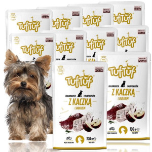 Saszetka TUF TUF Kaczka Jabłko 10x100g 65% mięsa