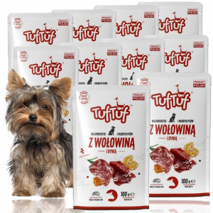 Saszetka TUF TUF Wołowina 10x100g 65% mięsa