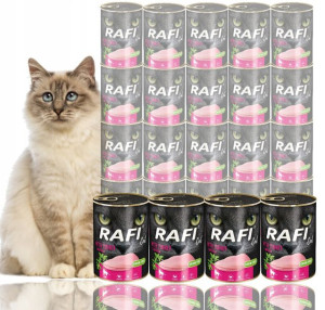 RAFI Dolina Noteci karma dla kota 24x400g Indyk