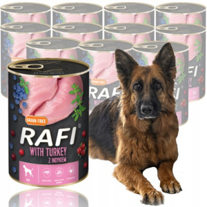 RAFI Dolina Noteci karma dla psa 12x800g Indyk