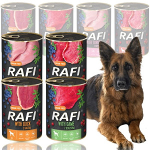 RAFI Dolina Noteci mokra karma MIX puszka 8x800g