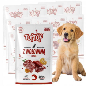 Saszetka TUF TUF Wołowina 10x100g 65% mięsa