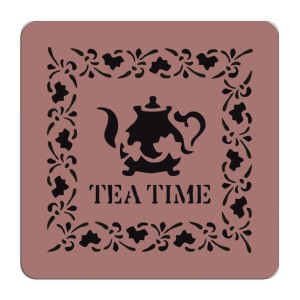 szablon A5 135 tea time do dekoracji decoupage