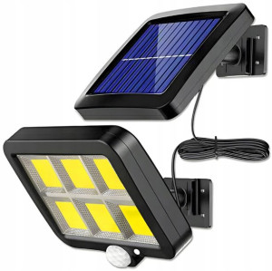 Lampa Solarna Halogen Led Czujnik Ruchu Zmierzchu