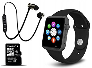 Smartwatch Zegarek+Słuchawki BT Karta 16GB PREZENT