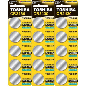 15x Bateria Litowa TOSHIBA DL CR 2430 3V JAPOŃSKA
