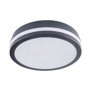 Plafon LED Lampa Ogrodowa Sufitowa 24W IP54 Grafit