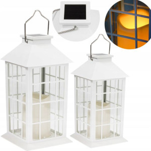 2x Lampion Solarna Lampka LED Latarenka Wisząca