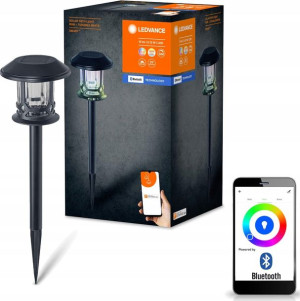 Lampa Ogrodowa Solarna Wbijana RGB IP44 BLUETOOTH