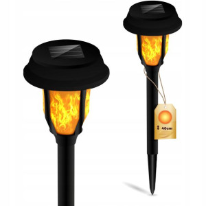 Lampa Solarna POCHODNIA LED Ogrodowa PŁOMIEŃ IP44