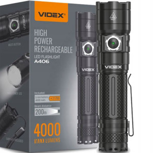 Latarka LED Taktyczna 20W 4000lm 200m Bardzo Mocna