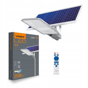 Lampa Uliczna Solarna LED 100W Czujnik z Pilotem