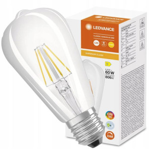 Żarówka LED Edison E27 ST64 5,8W = 60W 806lm 2700K