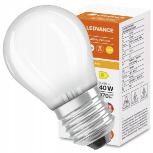 Żarówka LED Kulka E27 3,4W Filament Ściemnialna