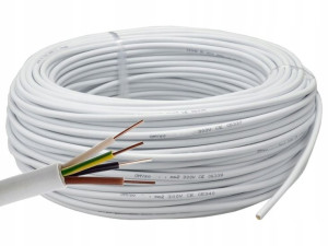 Przewód Kabel YDY 4x1,5mm BIAŁY 10m