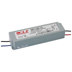 Zasilacz Wodoodporny Led Glp 100w 12v Dc 8,3a Ip67