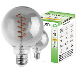 Żarówka Led E27 G95 Filament 6w Globe Ozdobna