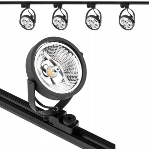 Zestaw Szynoprzewód 2m + 4x Lampa Reflektor GU10