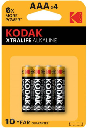 Baterie Alkaliczne Kodak Aaa Lr03 Blister 4szt