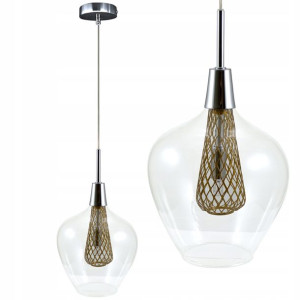 LAMPA WISZĄCA SUFITOWA Dyson 1xG9 przezroczysta
