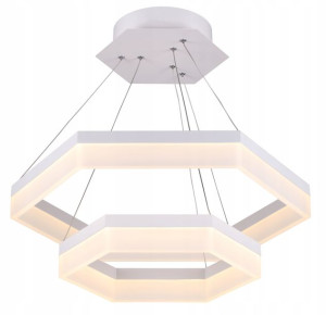 Modna LAMPA wisząca SUFITOWA LUNA 20W BIAŁA