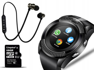 Smart-watch zegarek +bezprzewodowe słuchawki +16GB