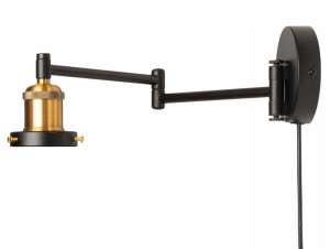 Lampa Ścienna LED Kinkiet Edison E27 Loft Włącznik