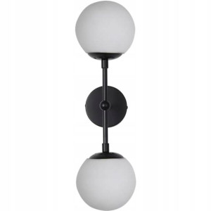 Kinkiet Ścienny Lampa Oprawa 2x G9 Szklane Klosze