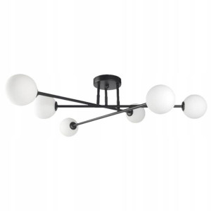 Lampa Sufitowa Żyrandol 6x G9 Wisząca Plafon Klosz
